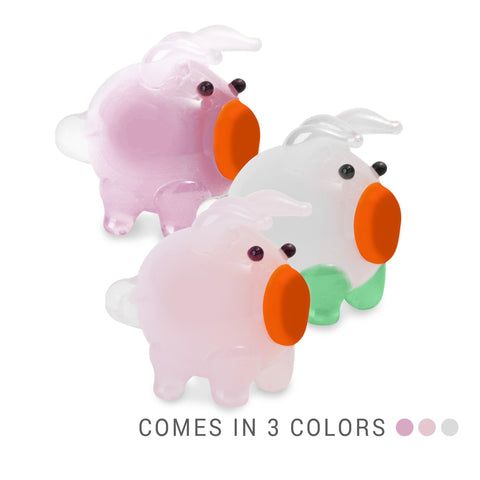 TIA the pig (in Tynies Collector's Frame) Miniature glass figurines 